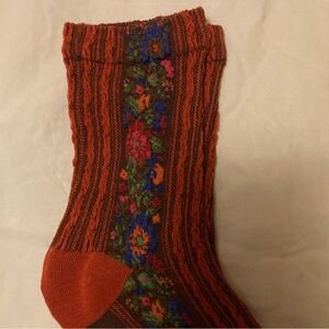 Colorful Floral Patterned Socks